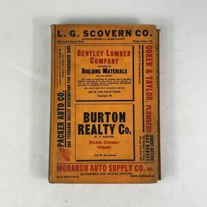 1924 Glendale City CA City Directory POOR Ancestry Genealogy Vintage Antique